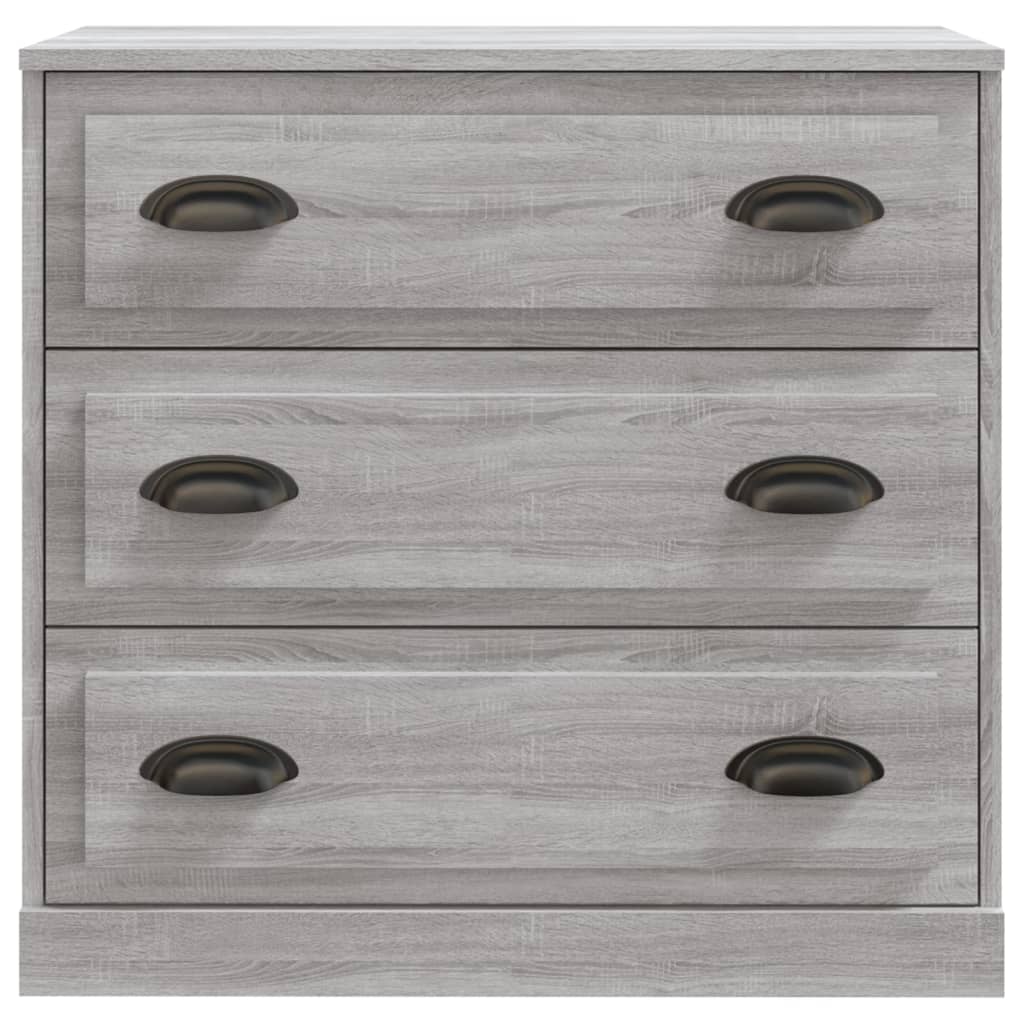 Dressoir 70X35,5X67,5 Cm Bewerkt Hout Grijs Sonoma Eikenkleurig