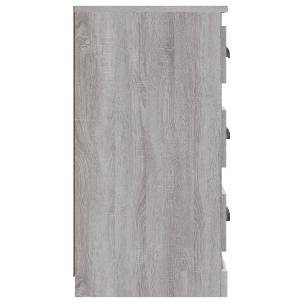 Dressoir 70X35,5X67,5 Cm Bewerkt Hout Grijs Sonoma Eikenkleurig