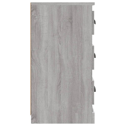 Dressoir 70X35,5X67,5 Cm Bewerkt Hout Grijs Sonoma Eikenkleurig