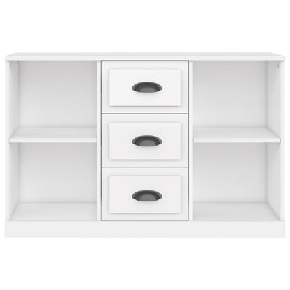 Dressoir 104,5X35,5X67,5 Cm Bewerkt Hout Hoogglans Wit