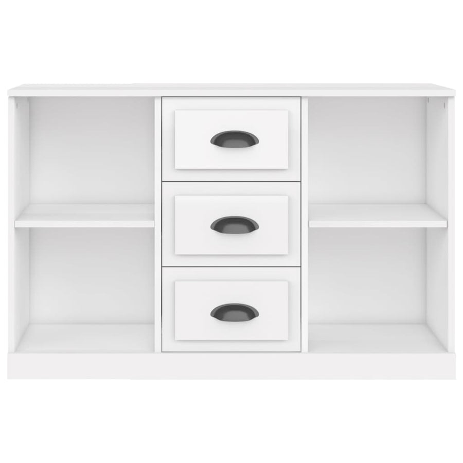 Dressoir 104,5X35,5X67,5 Cm Bewerkt Hout Hoogglans Wit