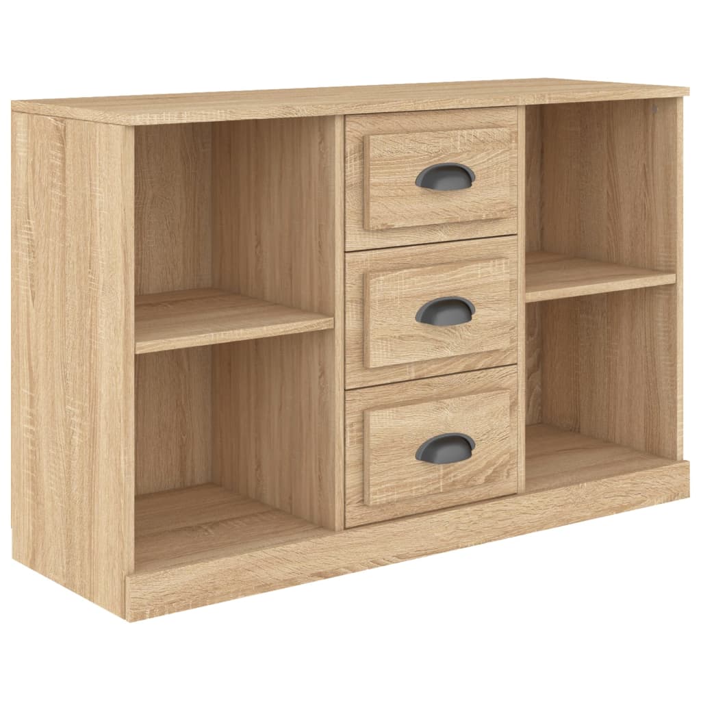 Dressoir 104,5X35,5X67,5 Cm Bewerkt Hout Kleurig Sonoma eiken
