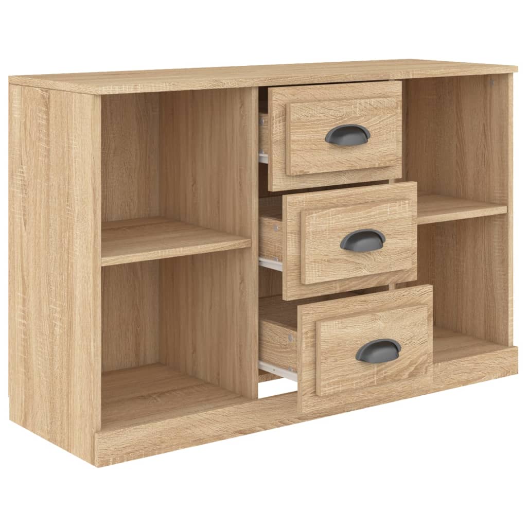 Dressoir 104,5X35,5X67,5 Cm Bewerkt Hout Kleurig Sonoma eiken