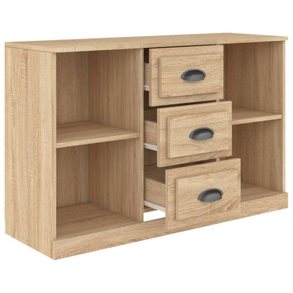 Dressoir 104,5X35,5X67,5 Cm Bewerkt Hout Kleurig Sonoma eiken