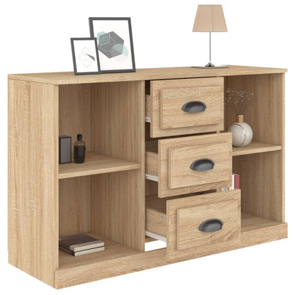 Dressoir 104,5X35,5X67,5 Cm Bewerkt Hout Kleurig Sonoma eiken