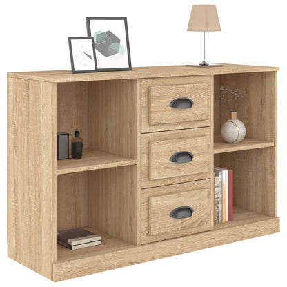 Dressoir 104,5X35,5X67,5 Cm Bewerkt Hout Kleurig Sonoma eiken