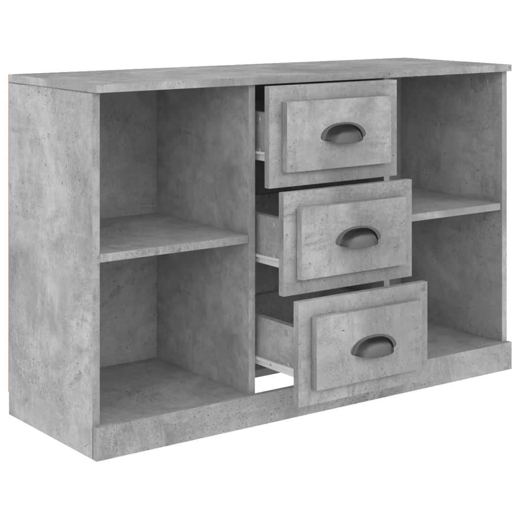 Dressoir 104,5X35,5X67,5 Cm Bewerkt Hout Betongrijs