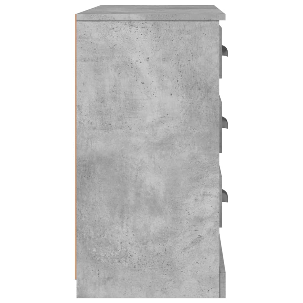 Dressoir 104,5X35,5X67,5 Cm Bewerkt Hout Betongrijs