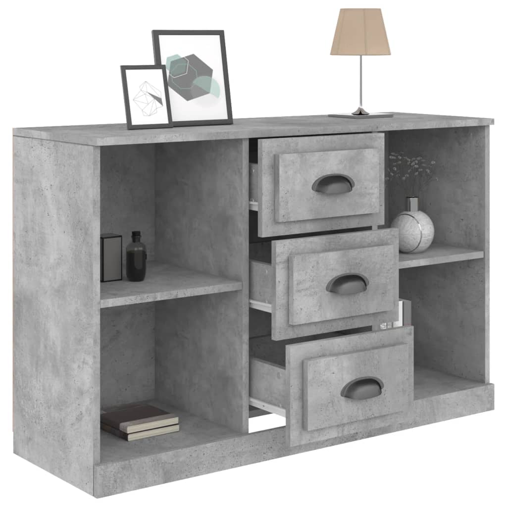 Dressoir 104,5X35,5X67,5 Cm Bewerkt Hout Betongrijs