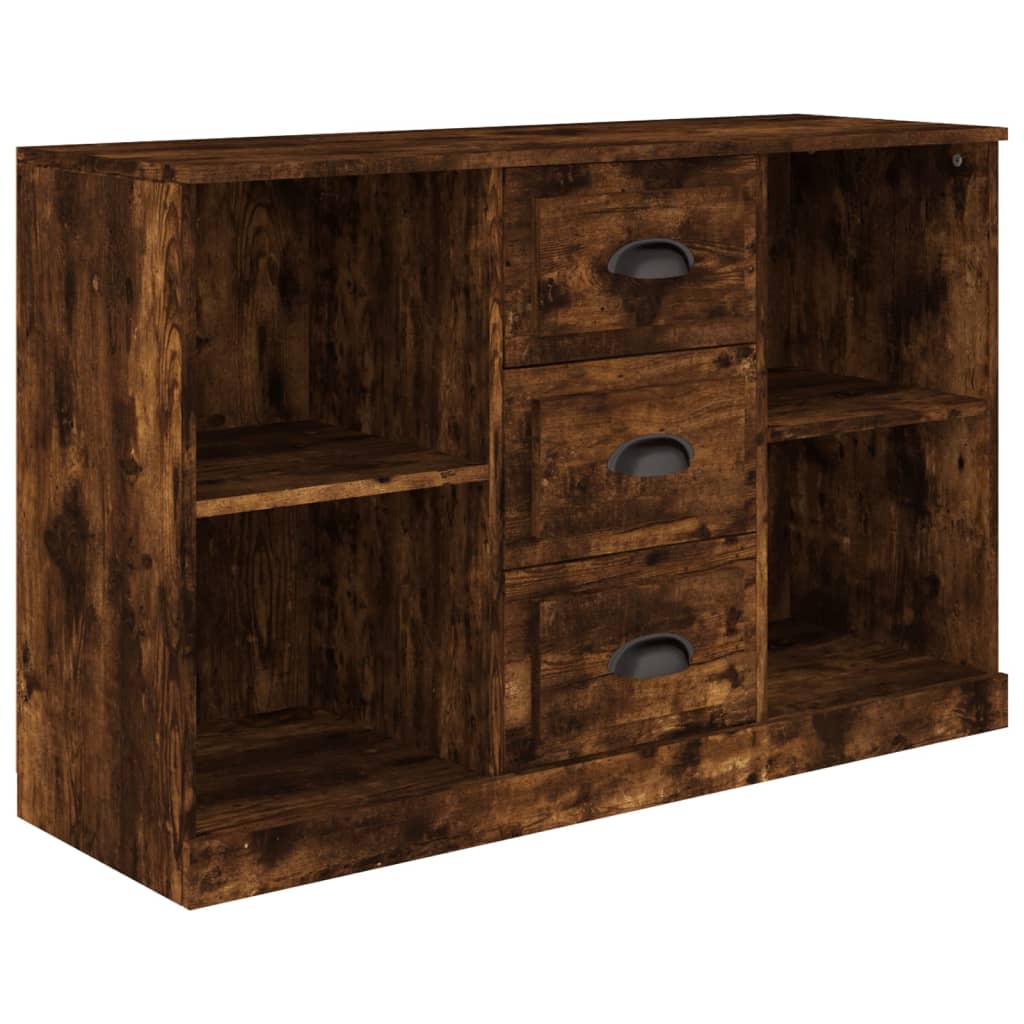 Dressoir 104,5X35,5X67,5 Cm Bewerkt Hout Gerookt Eikenkleurig