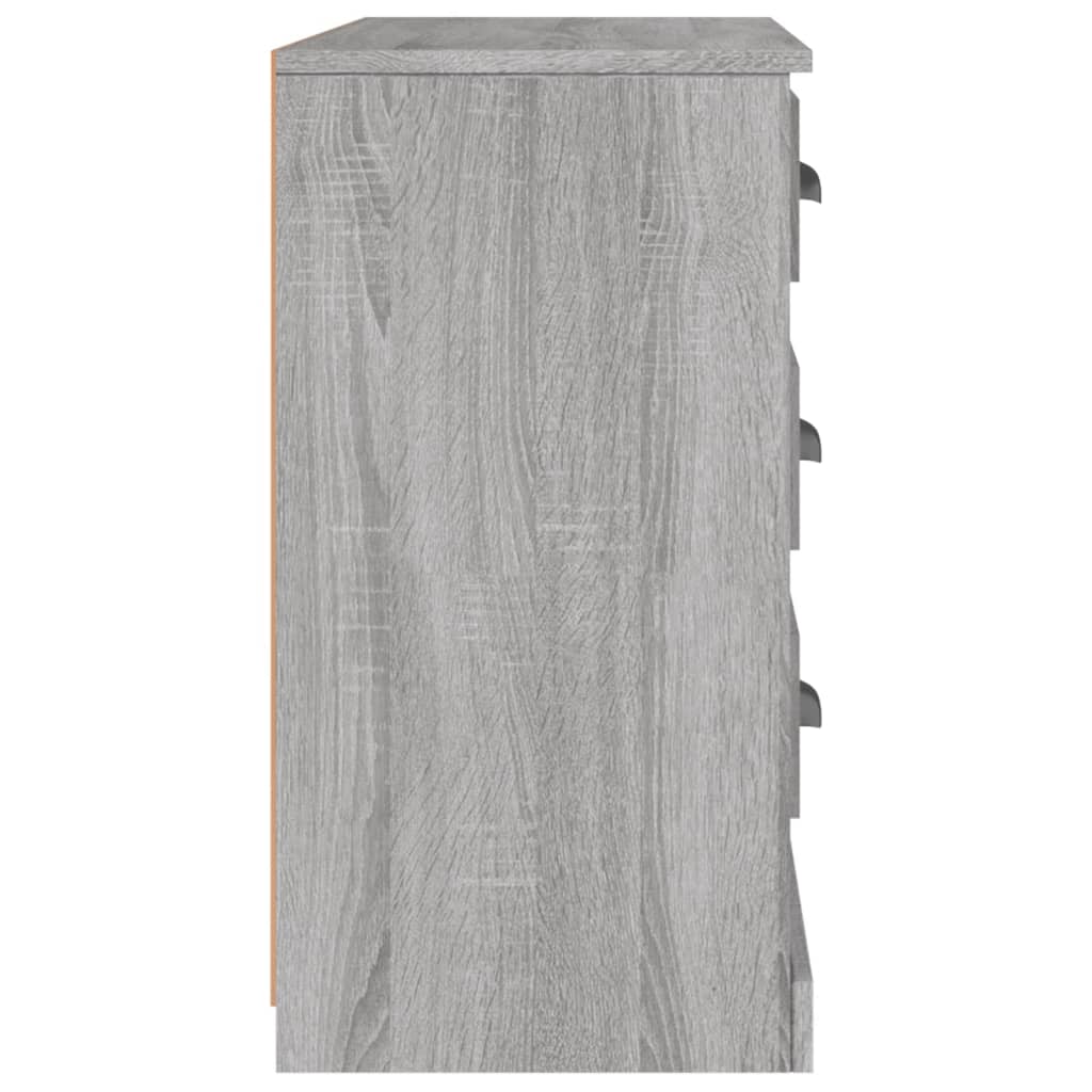 Dressoir 104,5X35,5X67,5 Cm Bewerkt Hout Sonoma Grijs