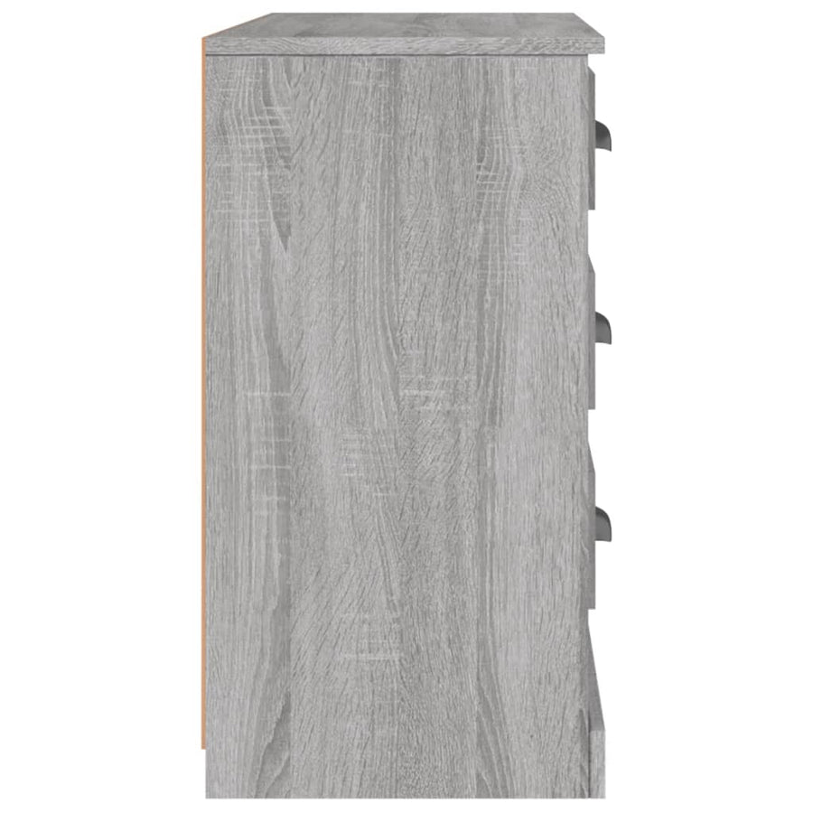 Dressoir 104,5X35,5X67,5 Cm Bewerkt Hout Sonoma Grijs