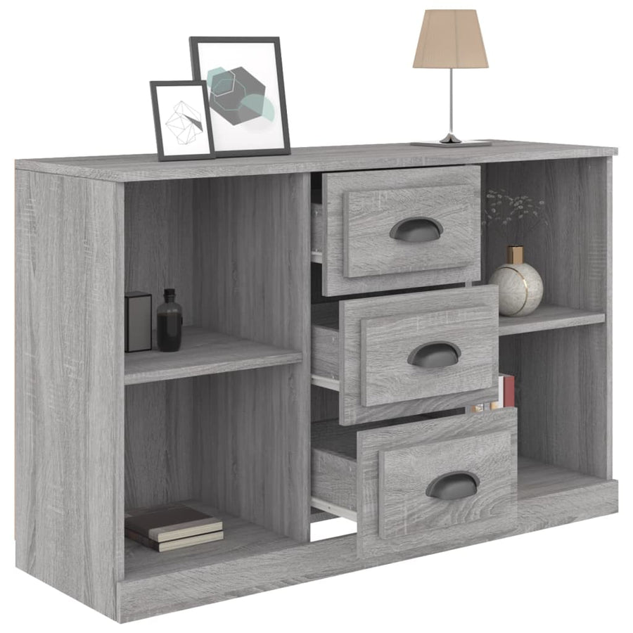 Dressoir 104,5X35,5X67,5 Cm Bewerkt Hout Sonoma Grijs