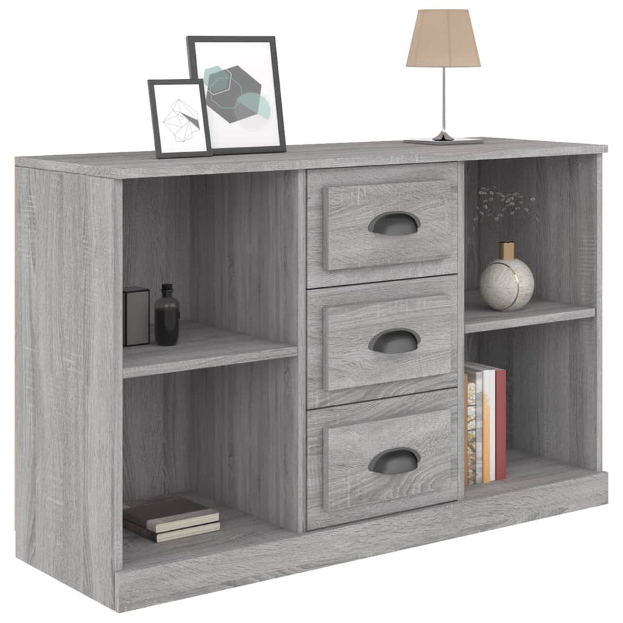 Dressoir 104,5X35,5X67,5 Cm Bewerkt Hout Sonoma Grijs