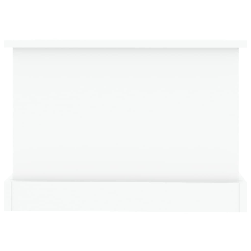 Salontafel 90X50X35 Cm Bewerkt Hout Wit