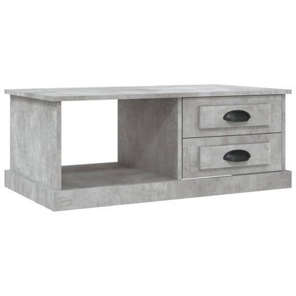 Salontafel 90X50X35 Cm Bewerkt Hout Betongrijs