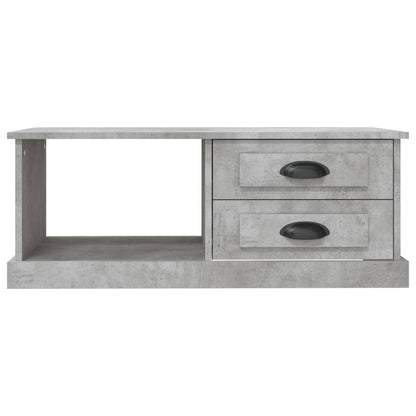 Salontafel 90X50X35 Cm Bewerkt Hout Betongrijs