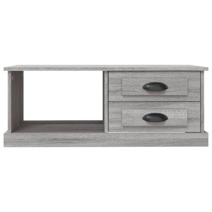 Salontafel 90X50X35 Cm Bewerkt Hout Eikenkleurig Grijs sonoma