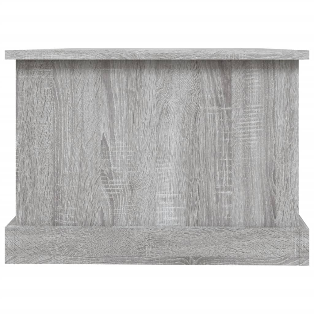 Salontafel 90X50X35 Cm Bewerkt Hout Eikenkleurig Grijs sonoma