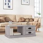 Coffee table 90x50x35 cm engineered wood grey Sonoma oak effect