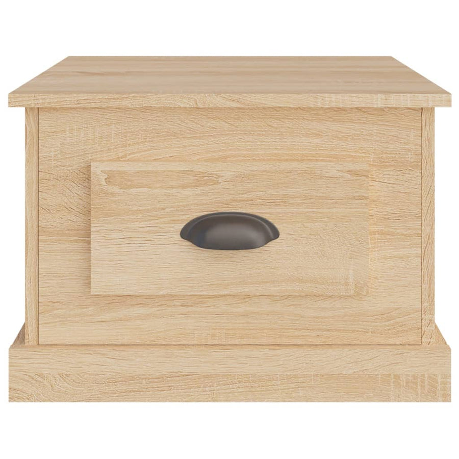 Salontafel 50X50X35 Cm Bewerkt Hout Kleurig Sonoma eiken