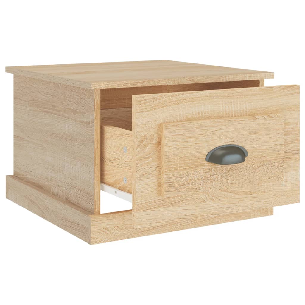 Salontafel 50X50X35 Cm Bewerkt Hout Kleurig Sonoma eiken