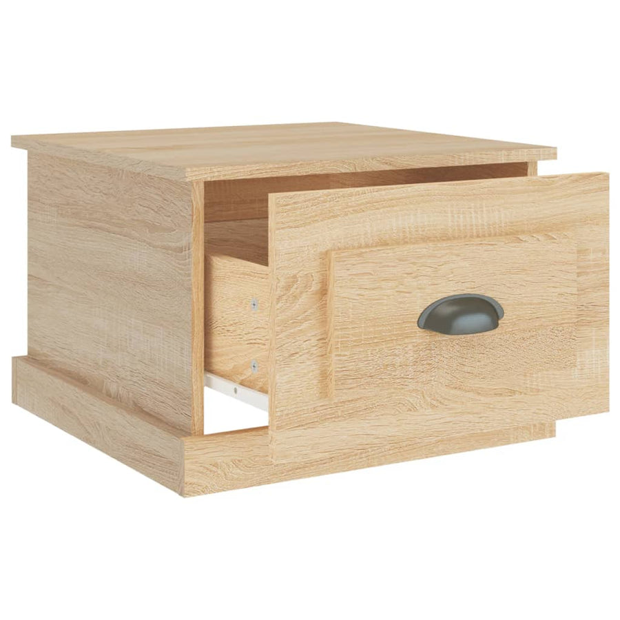 Salontafel 50X50X35 Cm Bewerkt Hout Kleurig Sonoma eiken