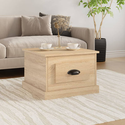 Salontafel 50X50X35 Cm Bewerkt Hout Kleurig Sonoma eiken