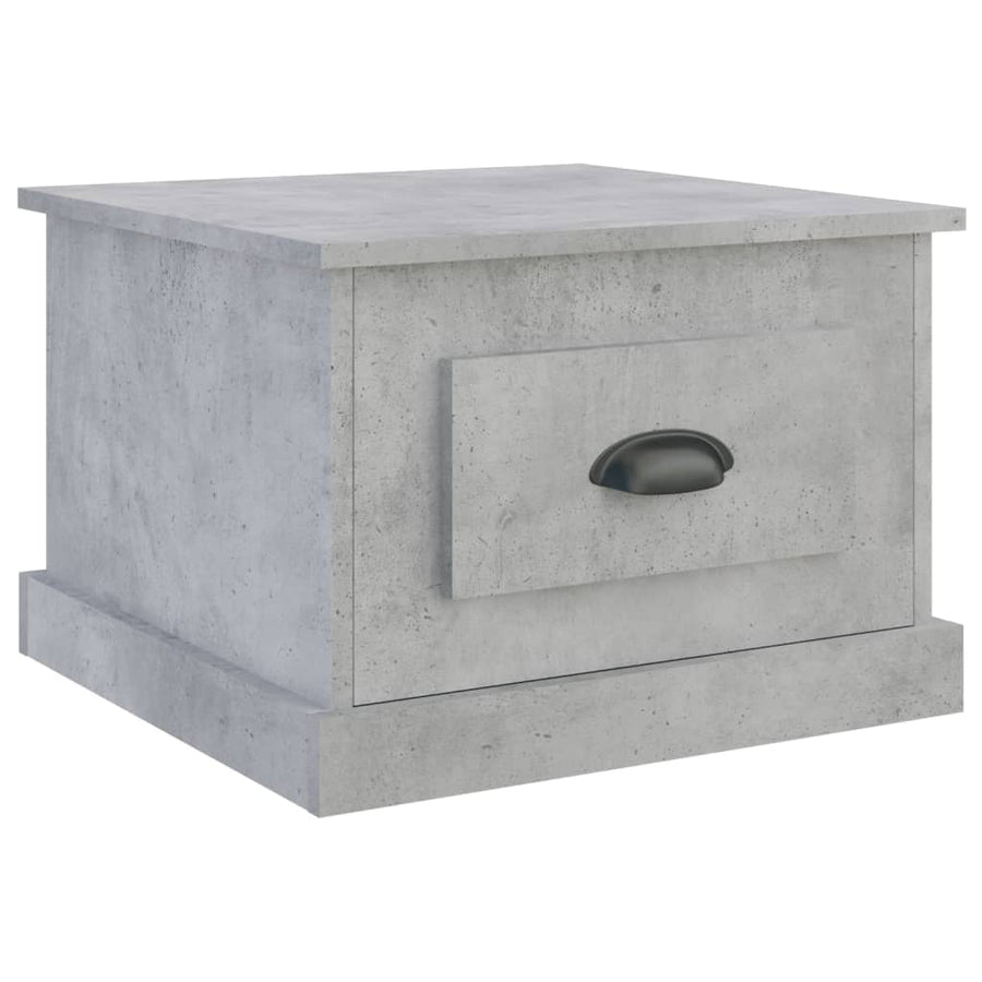 Salontafel 50X50X35 Cm Bewerkt Hout Betongrijs