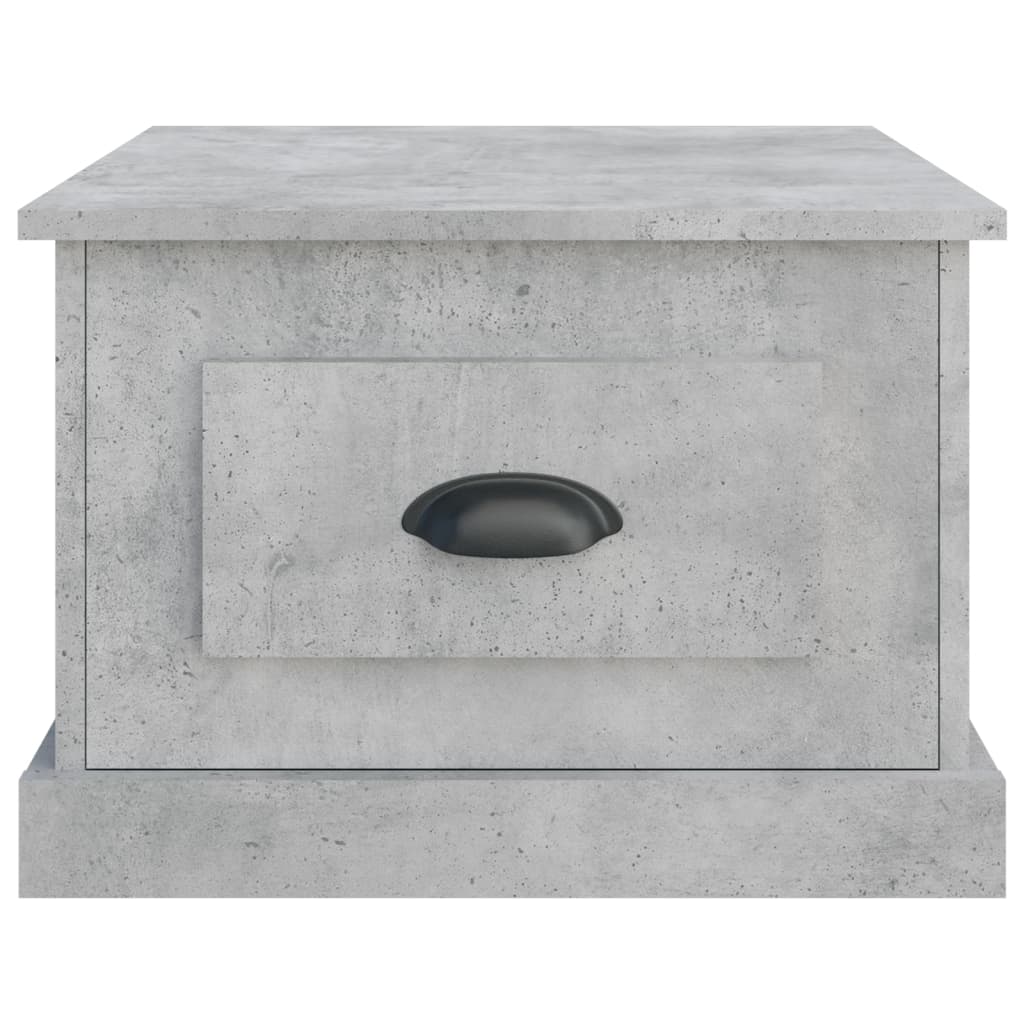 Salontafel 50X50X35 Cm Bewerkt Hout Betongrijs
