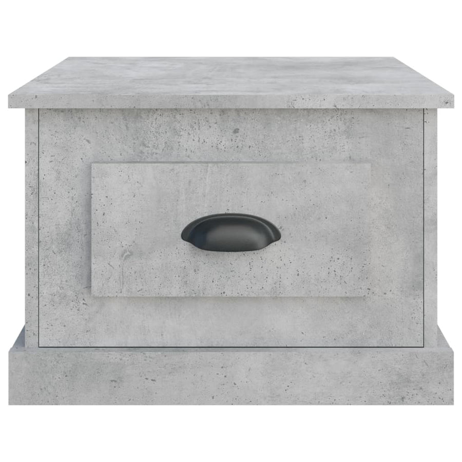 Salontafel 50X50X35 Cm Bewerkt Hout Betongrijs