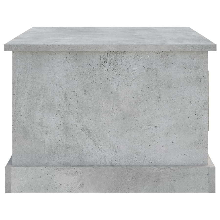 Salontafel 50X50X35 Cm Bewerkt Hout Betongrijs