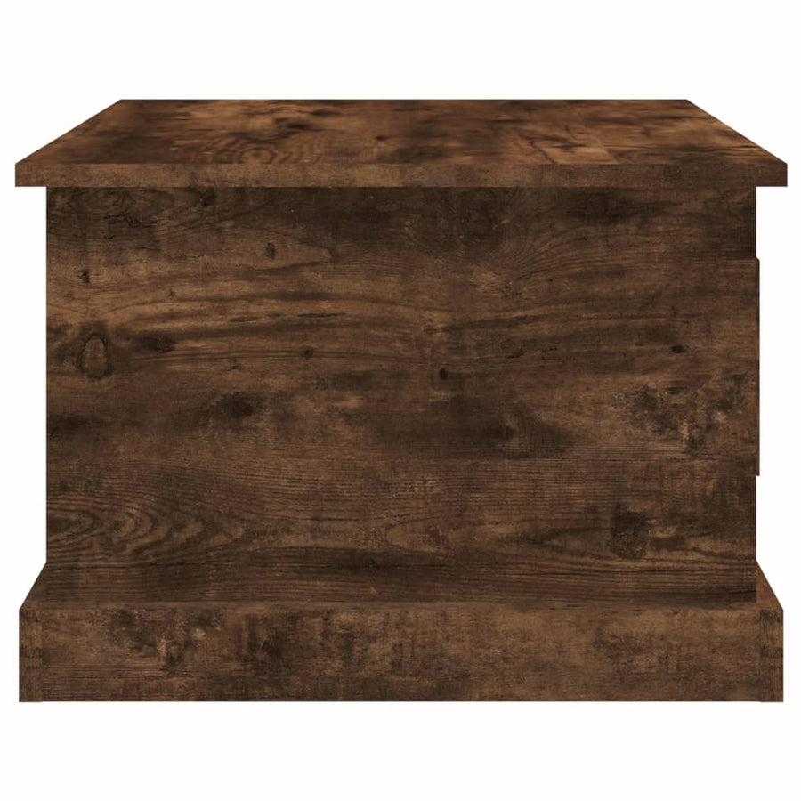 Salontafel 50X50X35 Cm Bewerkt Hout Kleurig Gerookt eiken