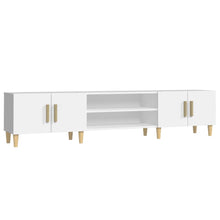 Tv-Meubel 80X3,5X40 Cm Bewerkt Hout Wit