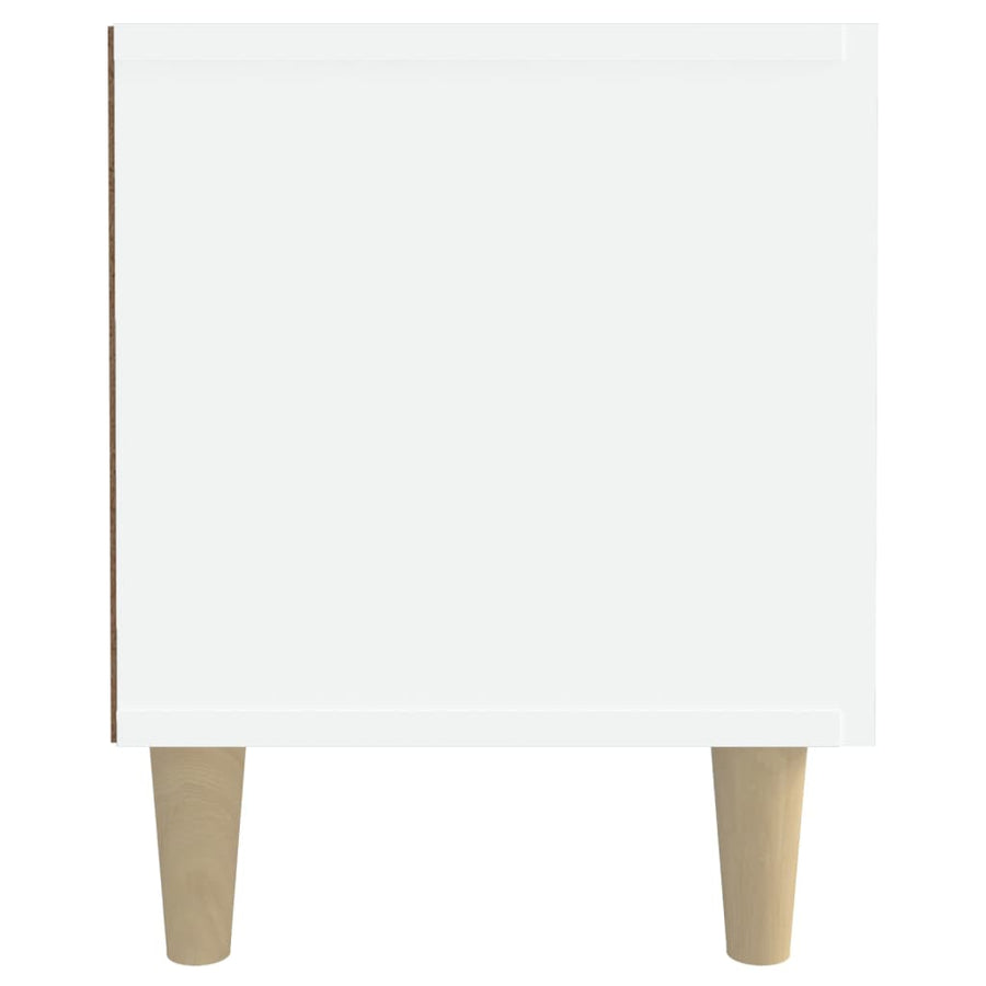 Tv-Meubel 80X3,5X40 Cm Bewerkt Hout Wit
