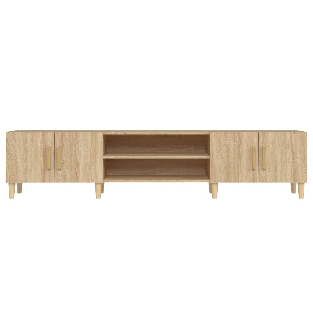Tv-Meubel 80X3,5X40 Cm Bewerkt Hout Kleurig Sonoma eiken