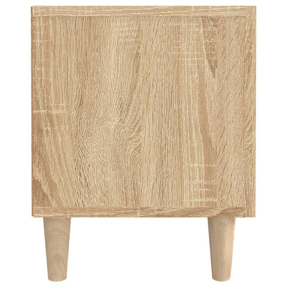 Tv-Meubel 80X3,5X40 Cm Bewerkt Hout Kleurig Sonoma eiken