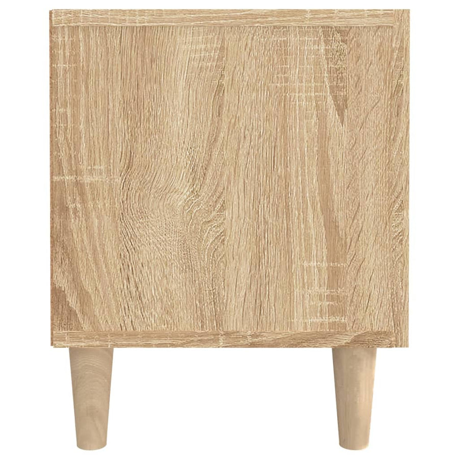 Tv-Meubel 80X3,5X40 Cm Bewerkt Hout Kleurig Sonoma eiken