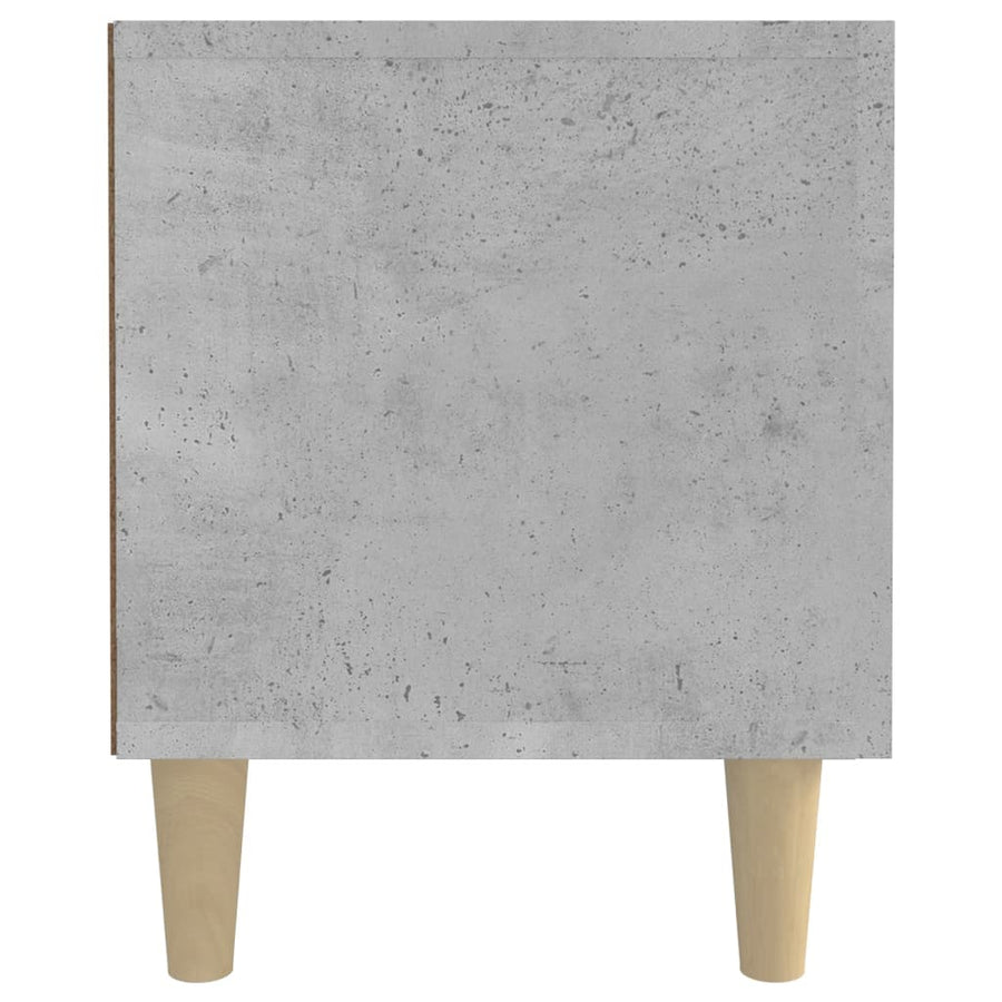 Tv-Meubel 80X3,5X40 Cm Bewerkt Hout Betongrijs