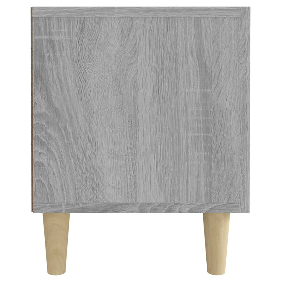 Tv-Meubel 80X3,5X40 Cm Bewerkt Hout Eikenkleurig Grijs sonoma