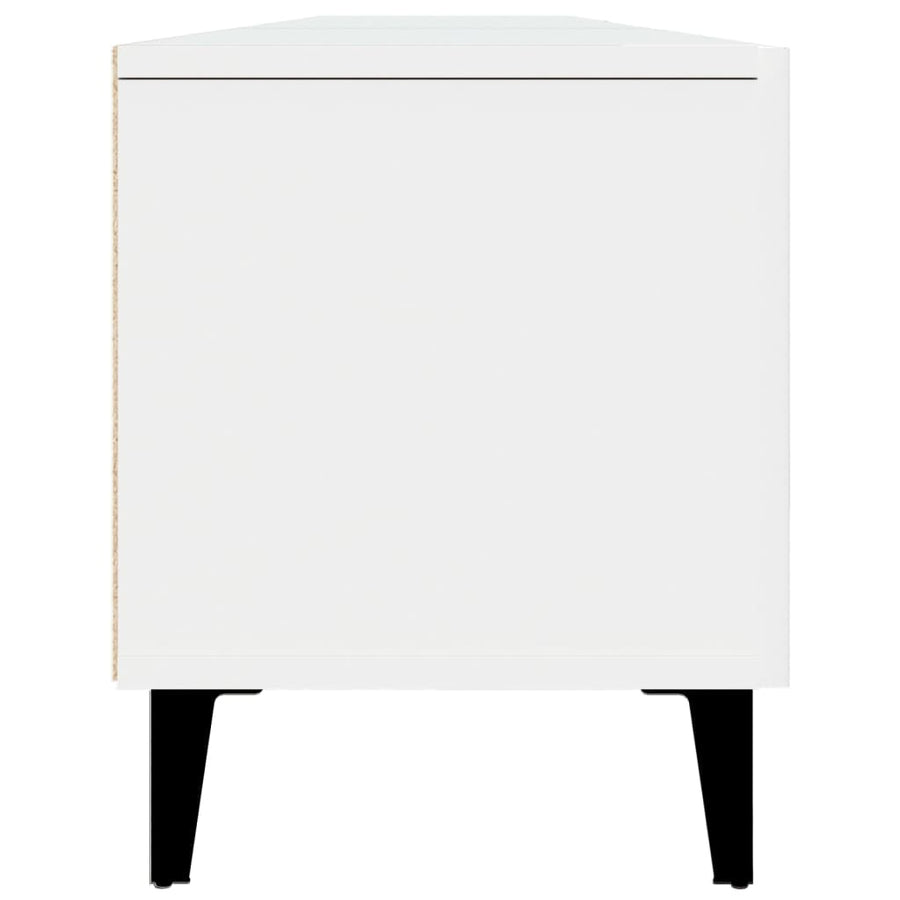 Tv-Meubel 80X3,5X40 Cm Bewerkt Hout Wit