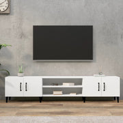 Tv-meubel 180x31,5x40 cm wit bewerkt hout