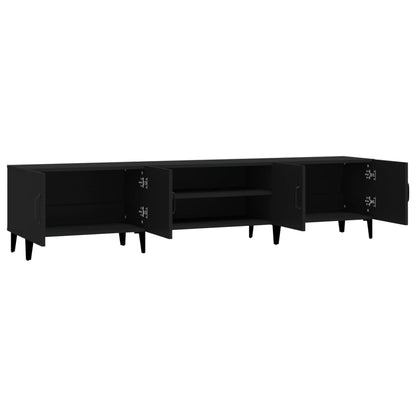 Tv-Meubel 180X31,5X40 Cm Bewerkt Hout Zwart