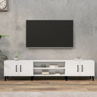 TV cabinet 180x31.5x40 cm engineered wood high gloss white