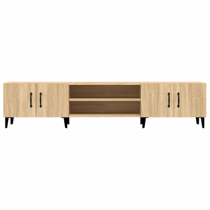 Tv-Meubel 180X31,5X40 Cm Bewerkt Hout Sonoma Eikenkleurig