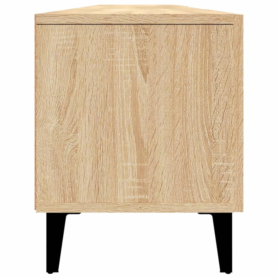 Tv-Meubel 180X31,5X40 Cm Bewerkt Hout Sonoma Eikenkleurig
