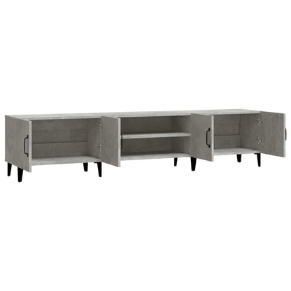 Tv-Meubel 80X3,5X40 Cm Bewerkt Hout Betongrijs