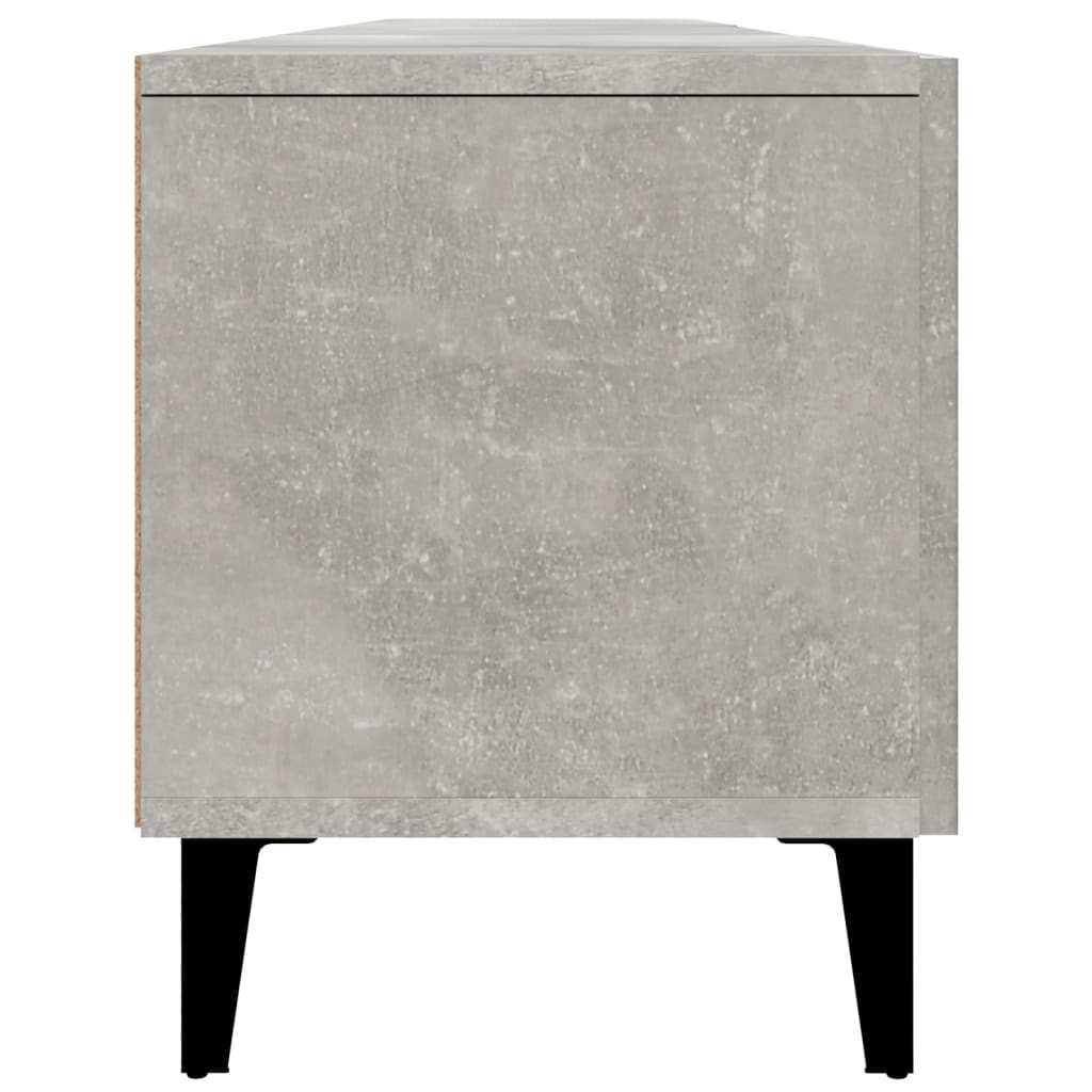 Tv-Meubel 80X3,5X40 Cm Bewerkt Hout Betongrijs