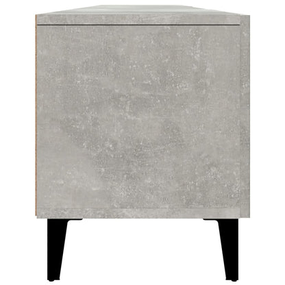 Tv-Meubel 80X3,5X40 Cm Bewerkt Hout Betongrijs