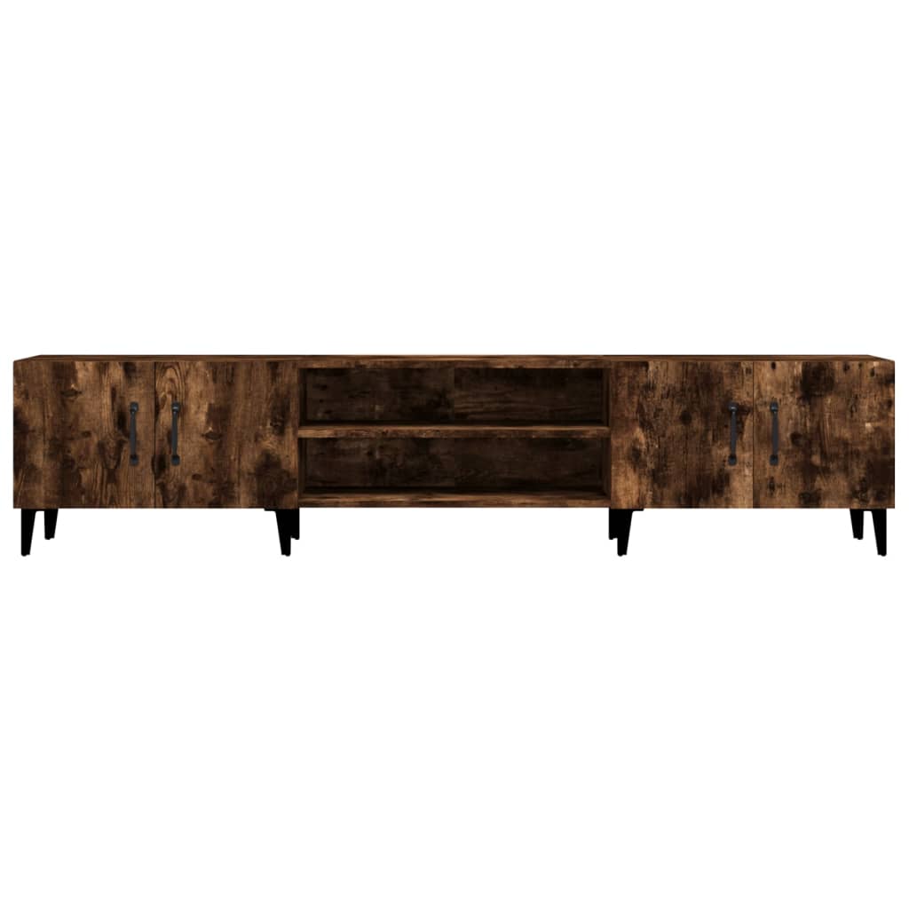 Tv-Meubel 180X31,5X40 Cm Bewerkt Hout Gerookt Eikenkleurig